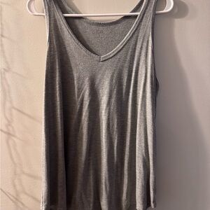 Gray sleeveless top